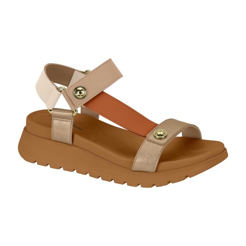 Sandalia Combinada Modare 34-39 Beige/brandy/dorado