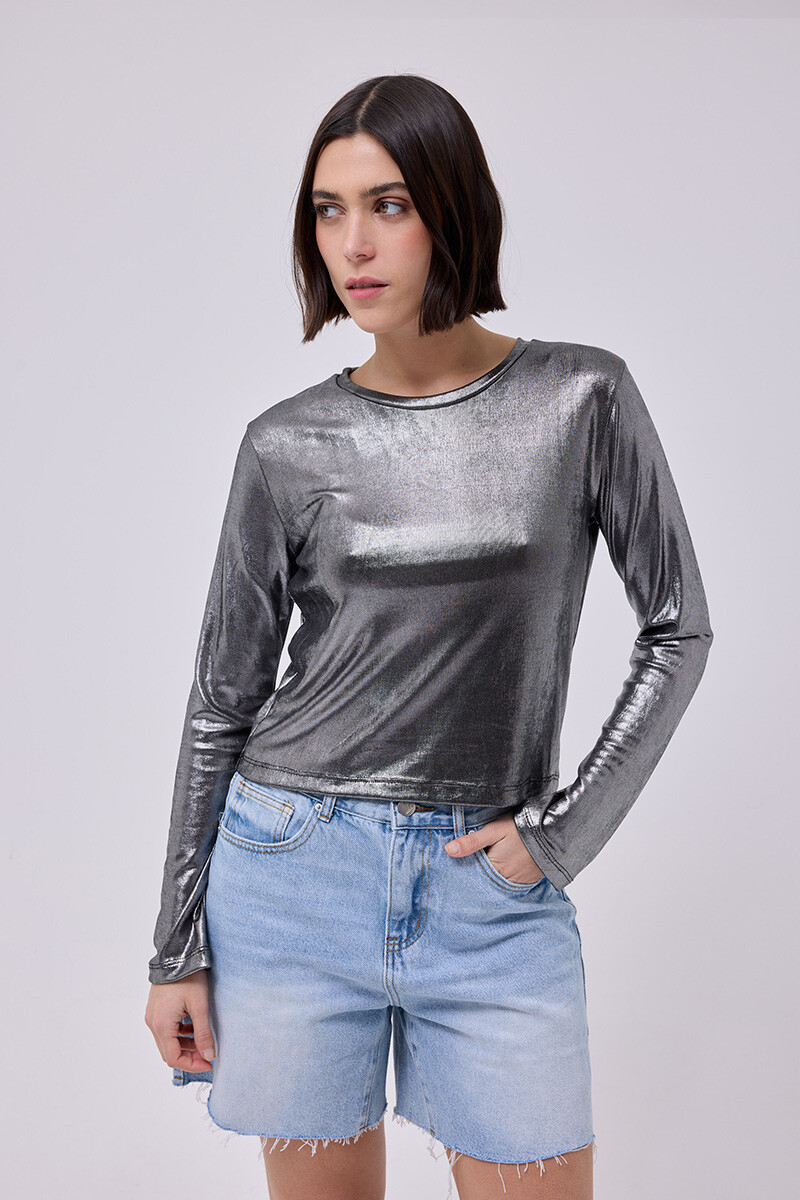 Remera Night - Plateado 