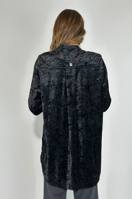 CAMISA VELVET ORNELLA Negro.
