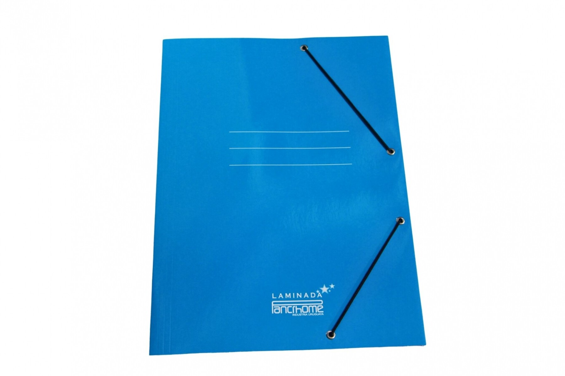 CARPETA PANCHROME CON ELASTICO 320 COLOR AZUL 