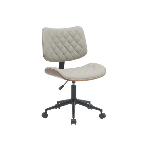 ASIENTO OFICINA MADERA-Y-PU NATURAL-BEIGE ELEGANT