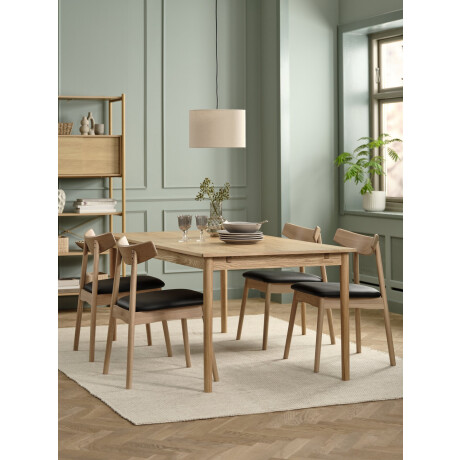 Silla de comedor LYNGHOLM negro/roble nat Negro
