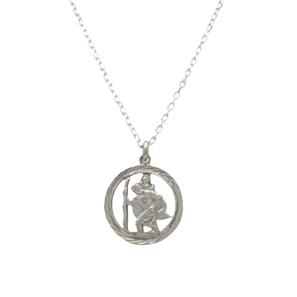 Dije San Cristóbal-Plata 925-Sin Piedra-CP3067 sinpiedra