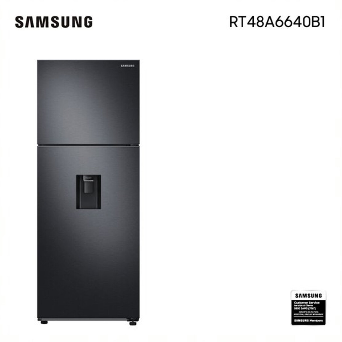 HELADERA SAMSUNG - INVERTER NEGRO 471 L MONO COOLING 