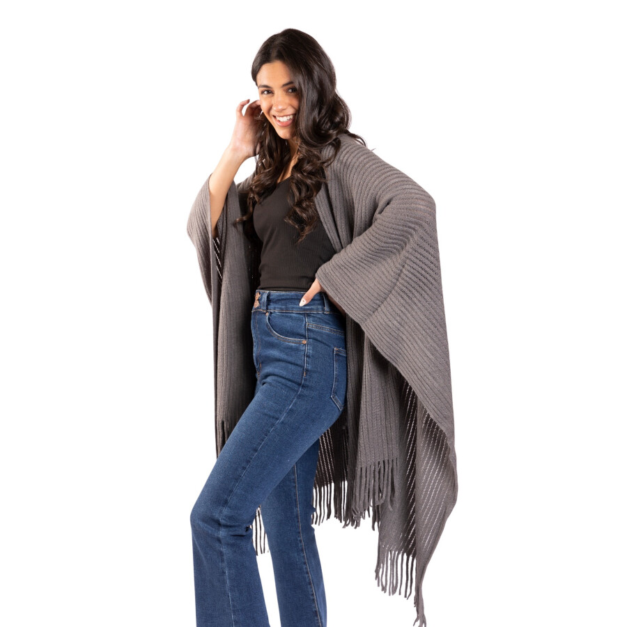 CHERRY RUANA GREY