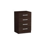CÓMODA MESA DE LUZ - PEQUEÑA 4 CAJONES Tabaco