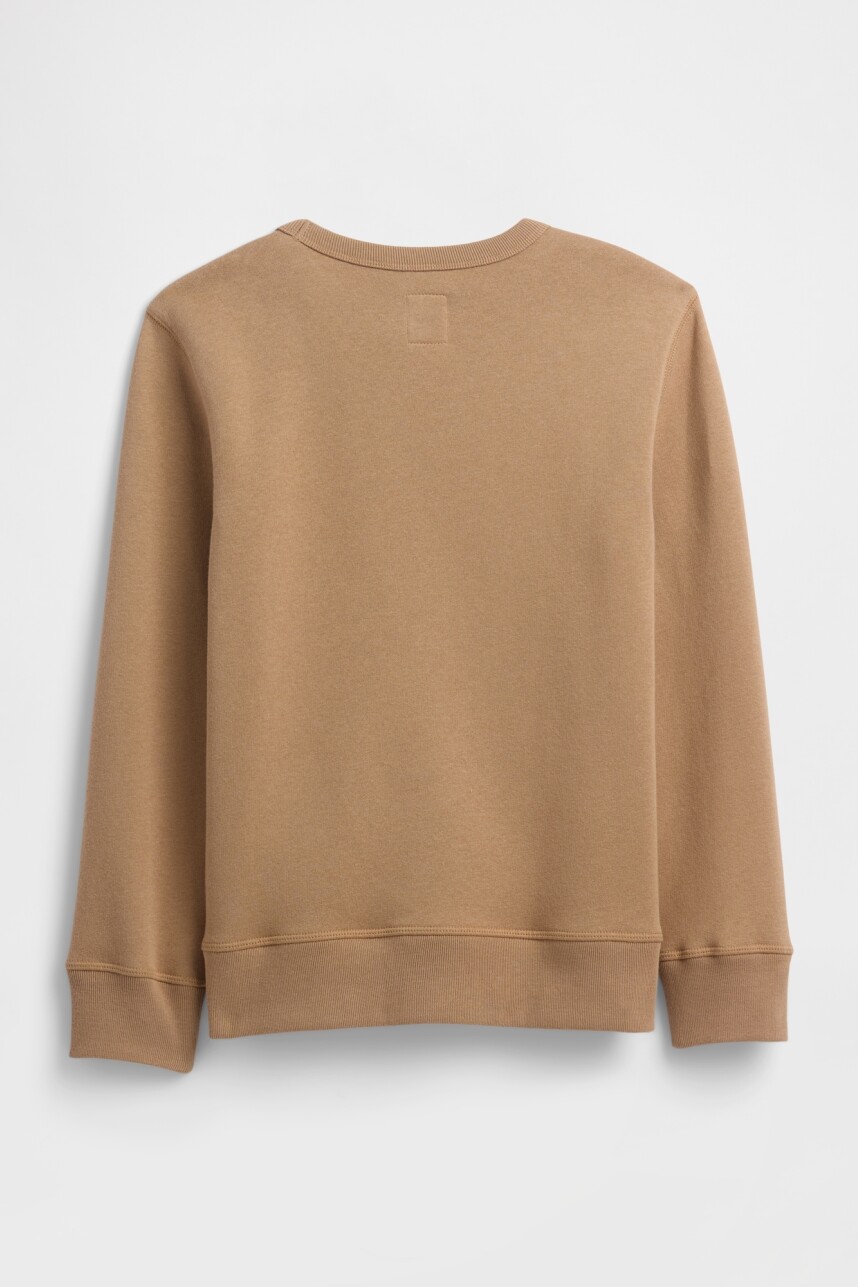 Buzo Deportivo Logo Gap Niño Camel Hair