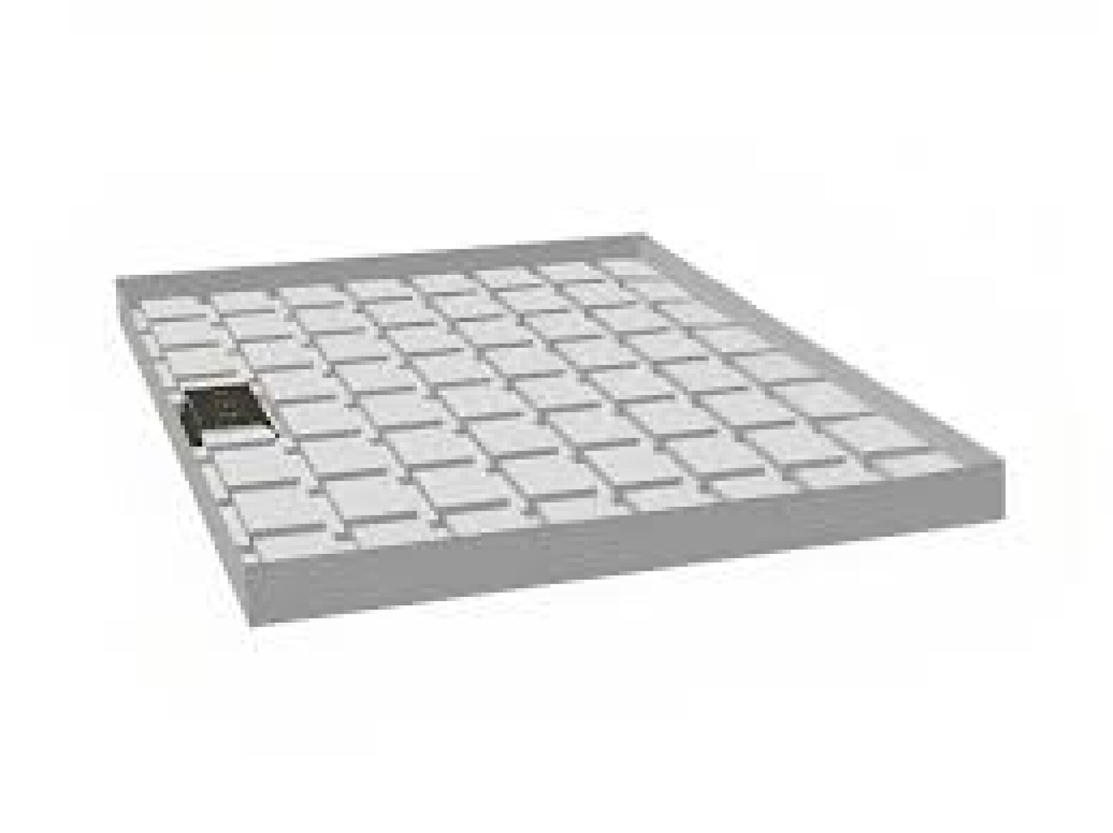Bandeja rolling bench ranurada con desague 122x122 