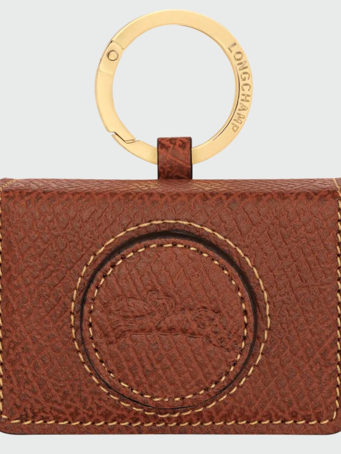 LONGCHAMP - EPURE, LLAVERO CÁMARA 8x5,5x4 CM Blanco