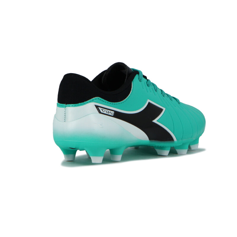 Zapato Fútbol Mondiali Md Diadora Teen Aguamarina-blanco