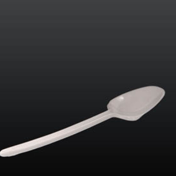 CUCHARA DESCARTABLE PARA POSTRE 12.5 CMS BLANCO