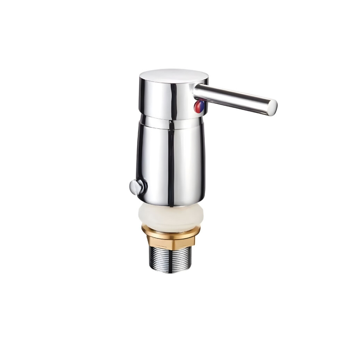 Grifería de Bidet Monocomando con Transferencia y Desborde Cromado Linea Birillo 