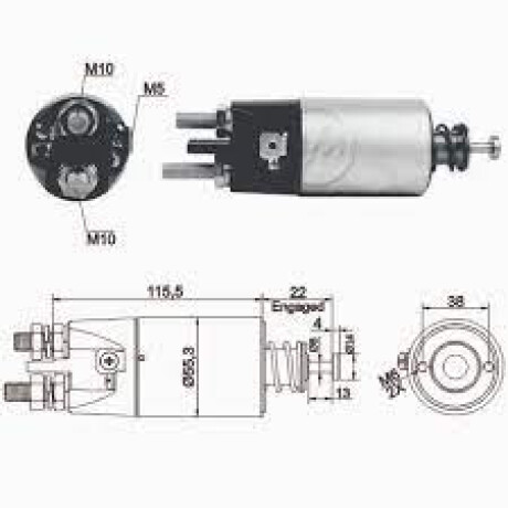 AUTOMATICO DE ARRANQUE VOLVO VOLVO FH MITSUBISHI 24V ZM AUTOMATICO DE ARRANQUE VOLVO VOLVO FH MITSUBISHI 24V ZM