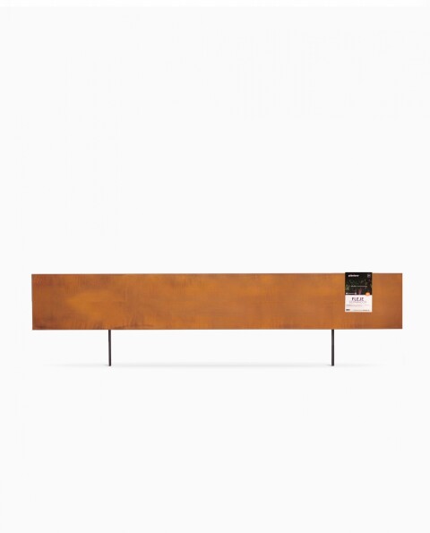 Fleje Separador 20cm x 1.2m - Acero Corten 2mm - Con estacas