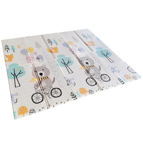 Alfombra Antigolpes Reversible Plegable Carestino 177x195cm Oso