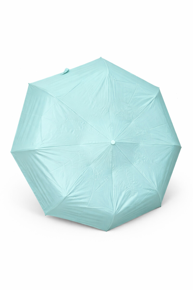 PARAGUAS MANGO MADERA - CELESTE 