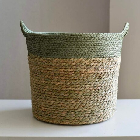 Canasto Seagrass 29 cm Verde