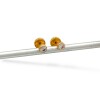 Caravanas Solitario de oro- Oro bajo - Zirconia - CA8078 conpiedra