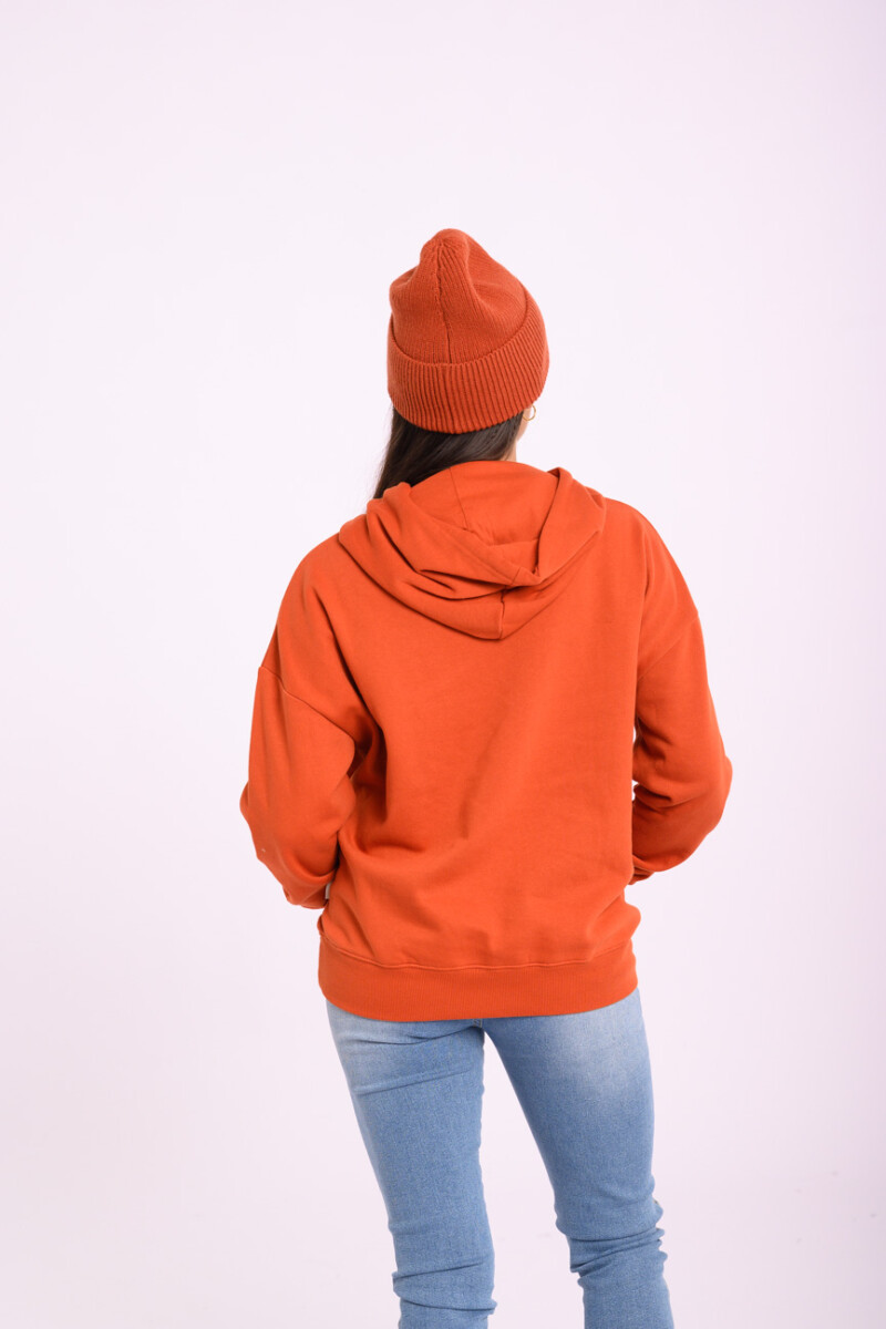 Canguro felpa estampado Naranja