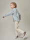 Camisa Minicuadros Cuello Camisero Blanco Roto