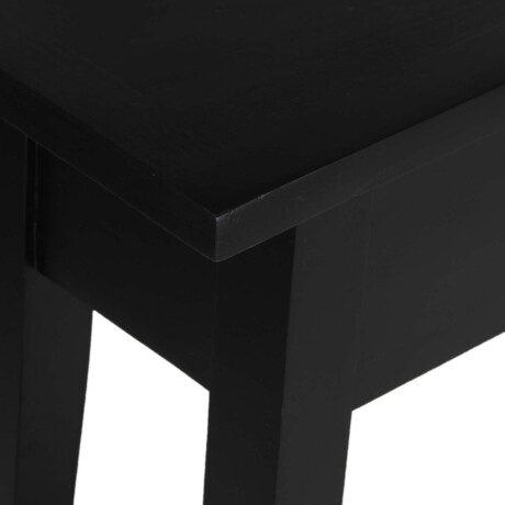 CONSOLA MDF-Y-MADERA NEGRO RETRO