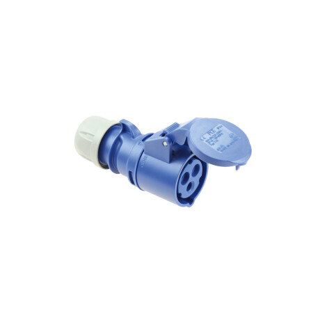 Ficha hembra PCE IP-44 220/240V H6 azul 32A 2P+T