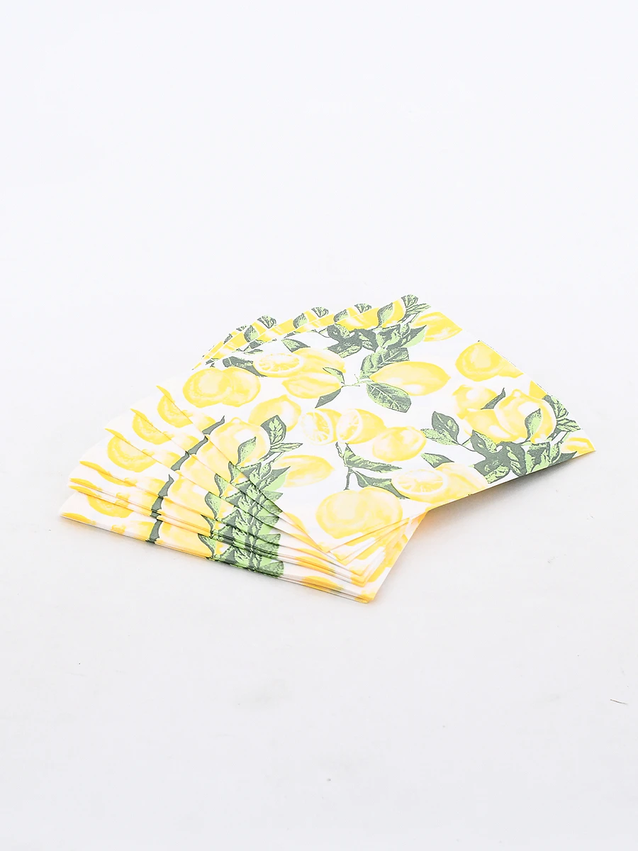 SERVILLETAS LIMON 20 UNIDADES - AMARILLO 
