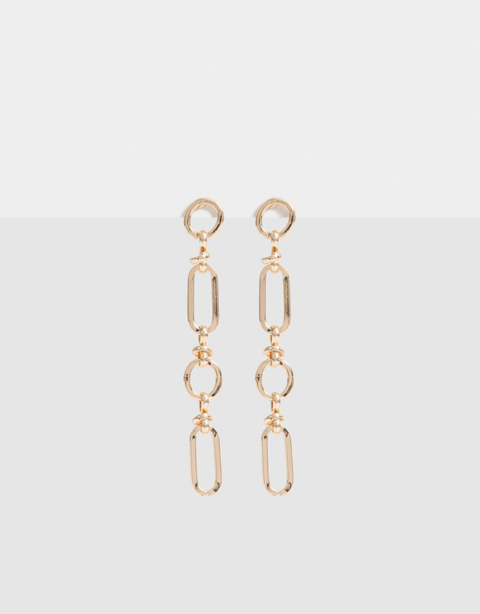 Aros Colgantes Eslabones De Metal 