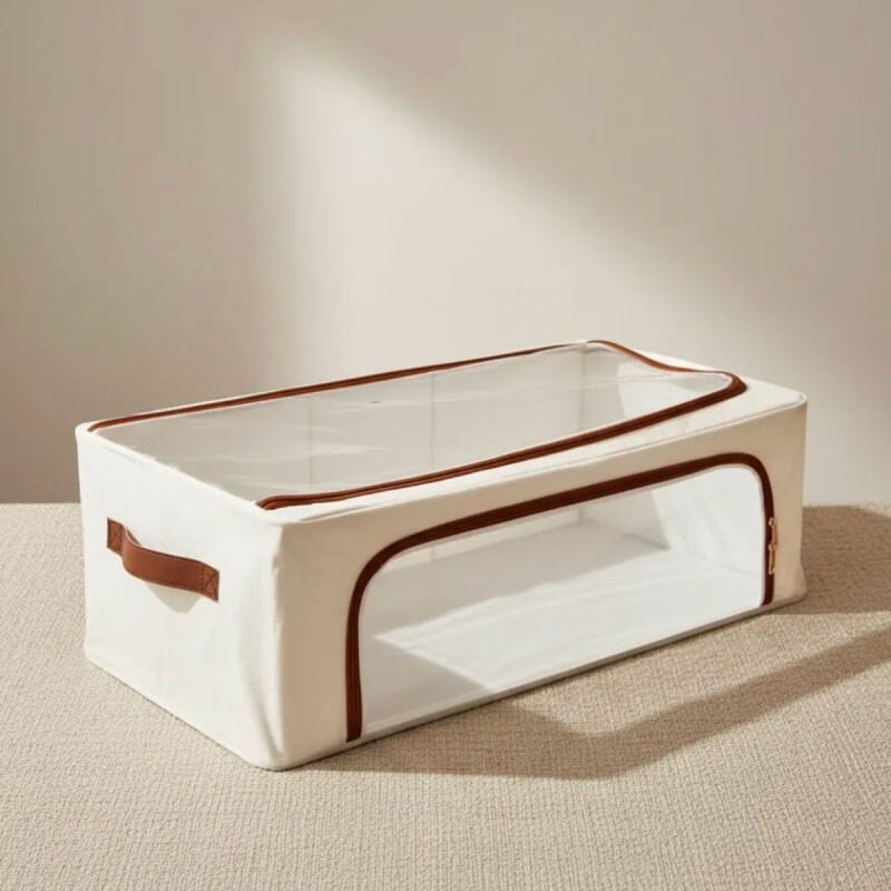 Caja Organizadora Zapatos Calzado Plegable Ropero Armario - Color Beige - Talle L Caja Organizadora Zapatos Calzado Plegable Ropero Armario - Color Beige - Talle L