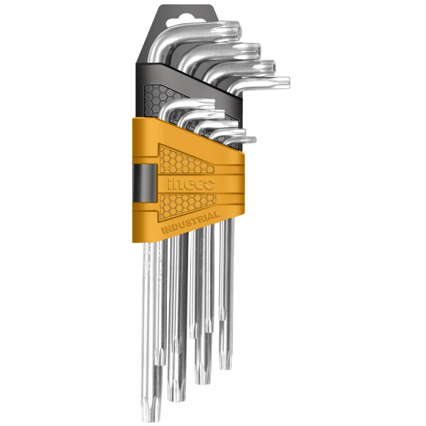 JUEGO DE 9 LLAVES TORX T10 A T50 INGCO HHK13091 JUEGO DE 9 LLAVES TORX T10 A T50 INGCO HHK13091