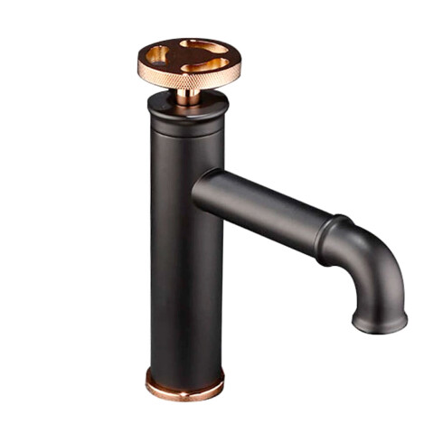 GRIFERIA MONOCOMANDO LAVATORIO INDUSTRIAL NEGRO MATE NEGRO