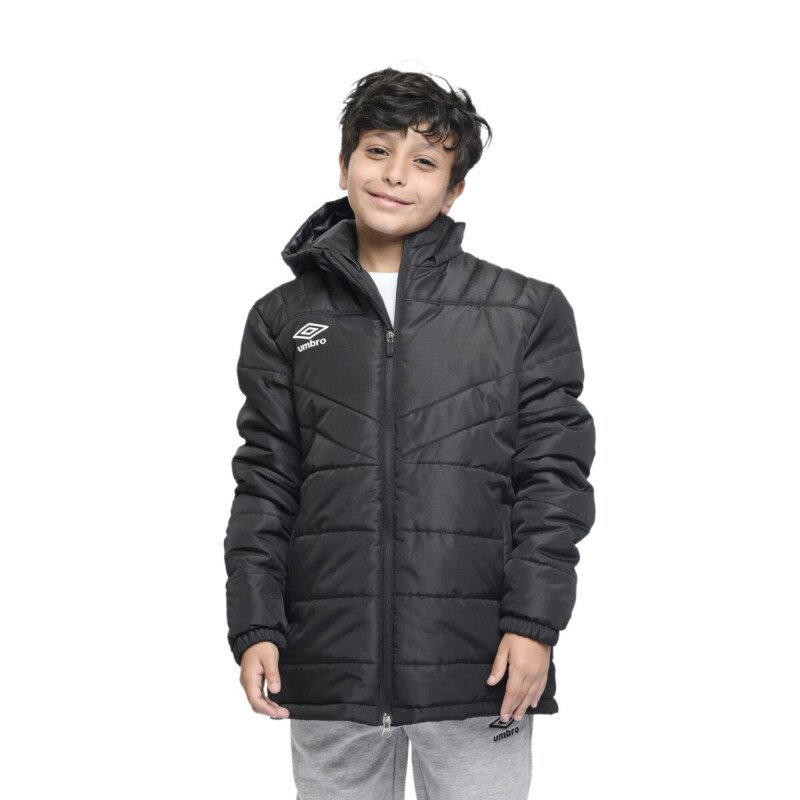 Parka Infantil Umbro New Classic Kids Negro - Blanco