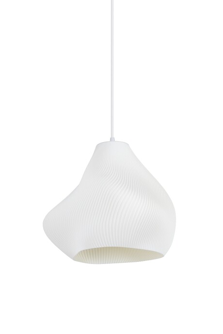 Colgante Líneas Ondulantes Color Blanco 30cm Colgante Líneas Ondulantes Color Blanco 30cm