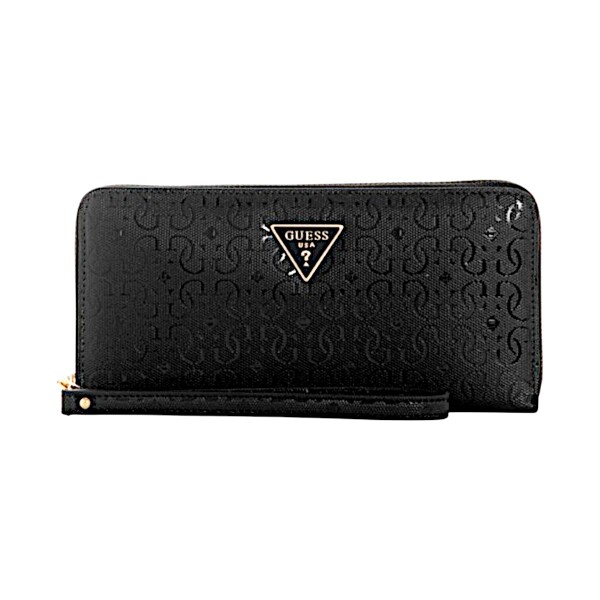 BILLETERA GUESS ECO BRENTON SLG ESB839046 negrocombinado