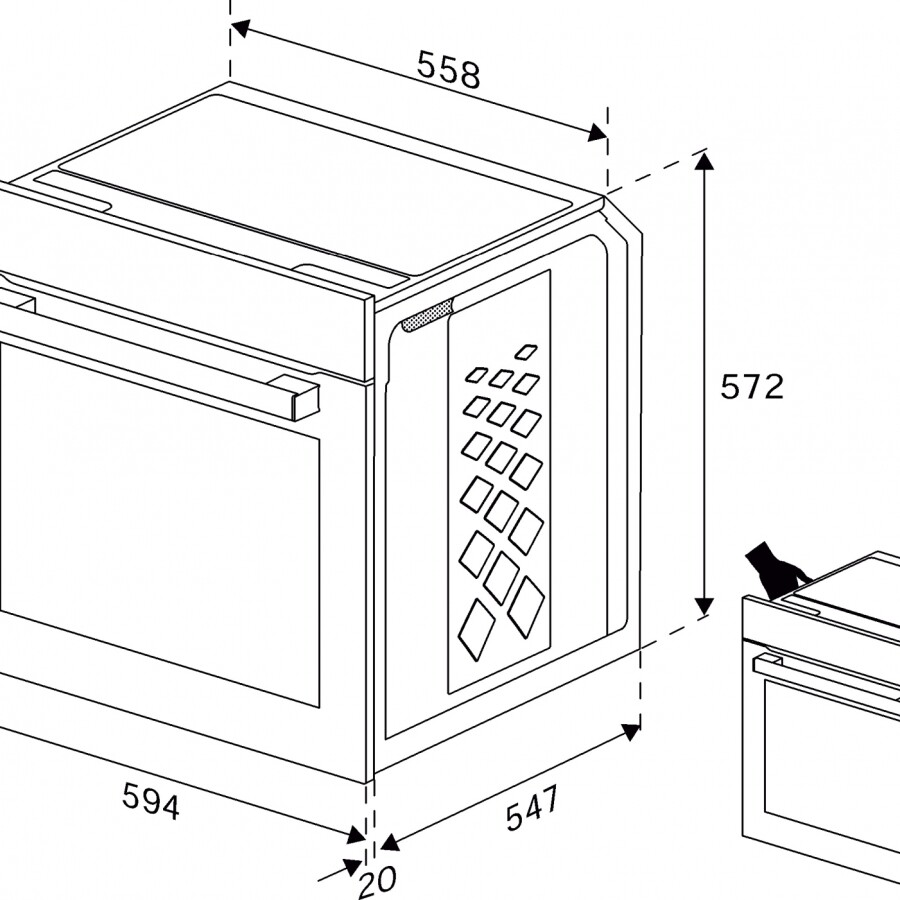 Horno de empotrar Pirolítico Beko BBIM 13500XPSW / COT Horno de empotrar Pirolítico Beko BBIM 13500XPSW / COT