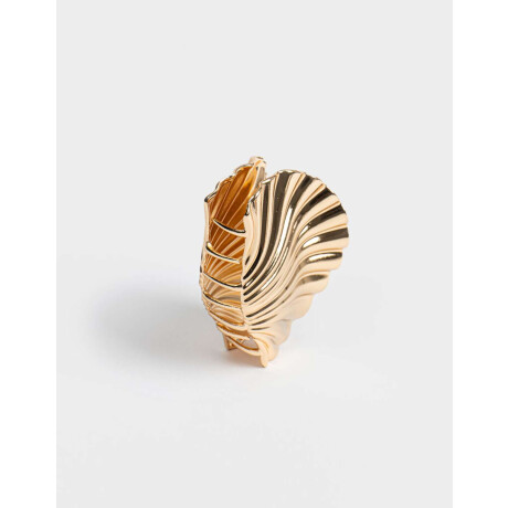Broche Metálico Caracola Dorado