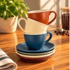 Taza de café con plato 80 ml colores surtidos Taza de café con plato 80 ml colores surtidos