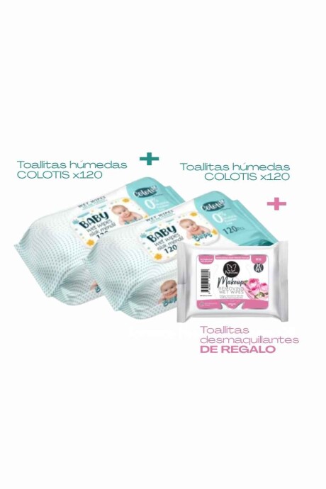 PROMO: 2 Toallitas húmedas de bebé Colotis + 1 toallita desmaquillante ¡DE REGALO! PROMO: 2 Toallitas húmedas de bebé Colotis + 1 toallita desmaquillante ¡DE REGALO!