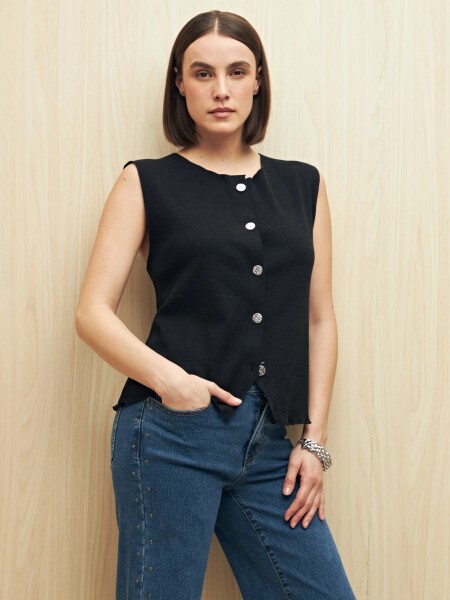 CHALECO ALLIE FEDRA NEGRO
