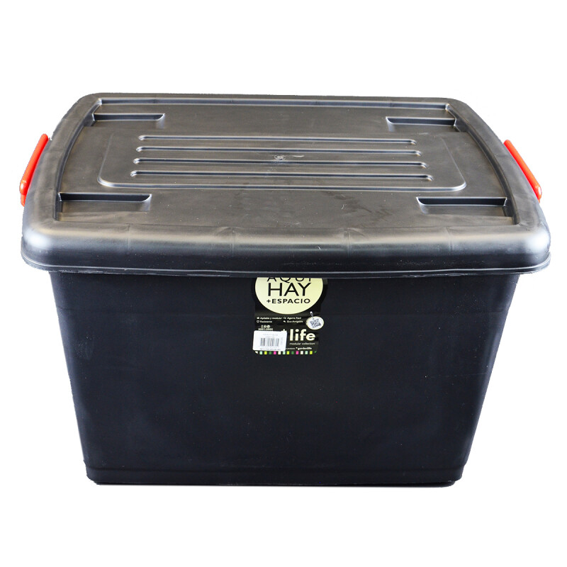 Caja reforzada heavy box 95 lts NEGRO