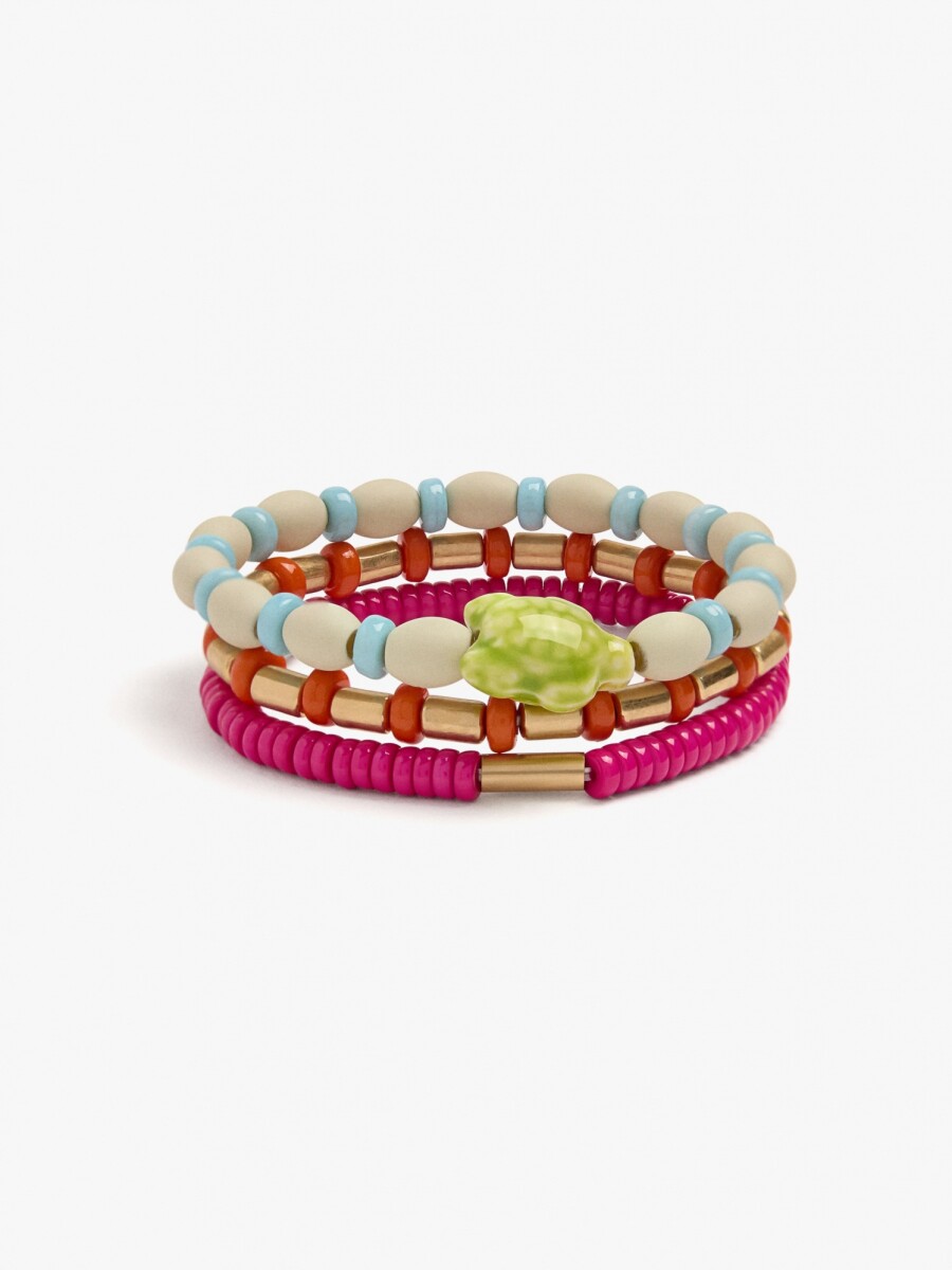 Conjunto De Pulseras Bandana Bay multicolor