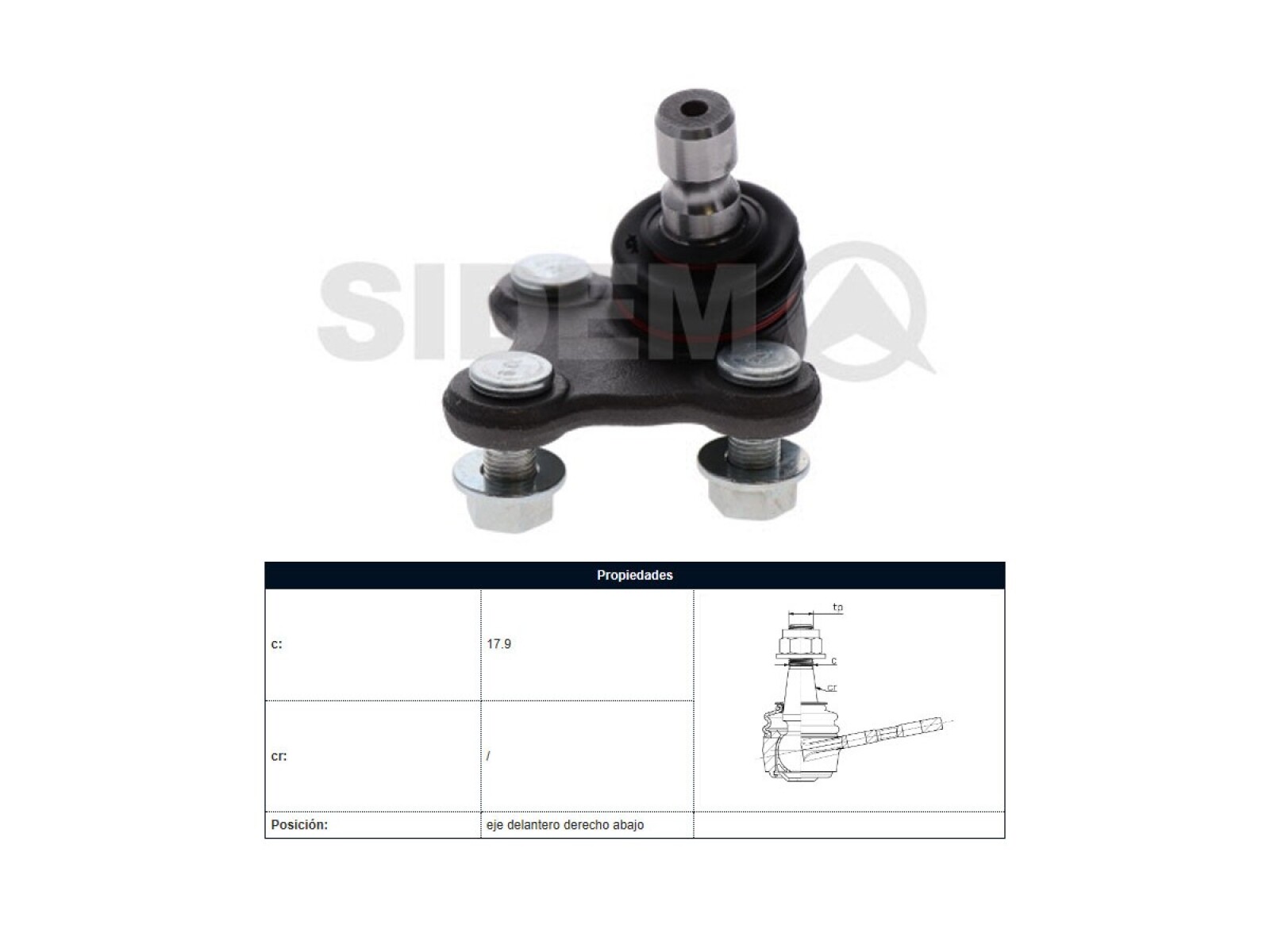 Rotula Del Kia Sportage 15-25 Der 