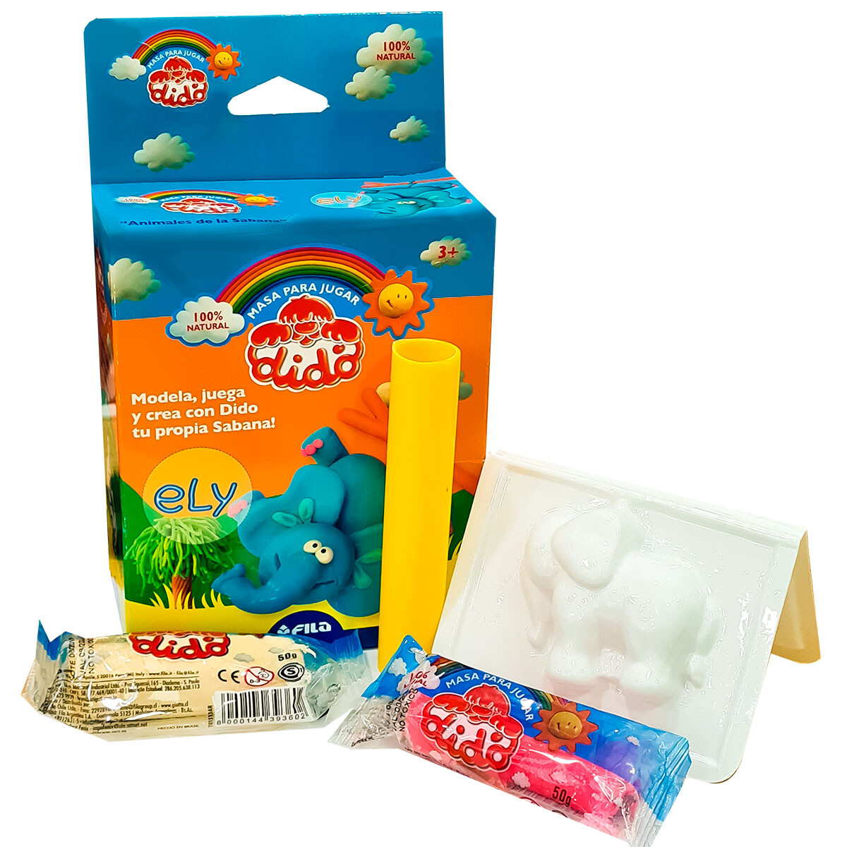 Juego Masas De Modelar Mini Box Animales Dido 