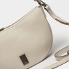 Cartera al Hombro Lua En Cuero Graneado Natural