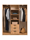 Armario JENSLEV 145x176 color roble Armario JENSLEV 145x176 color roble