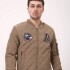 Campera bomber capitoneada Beige