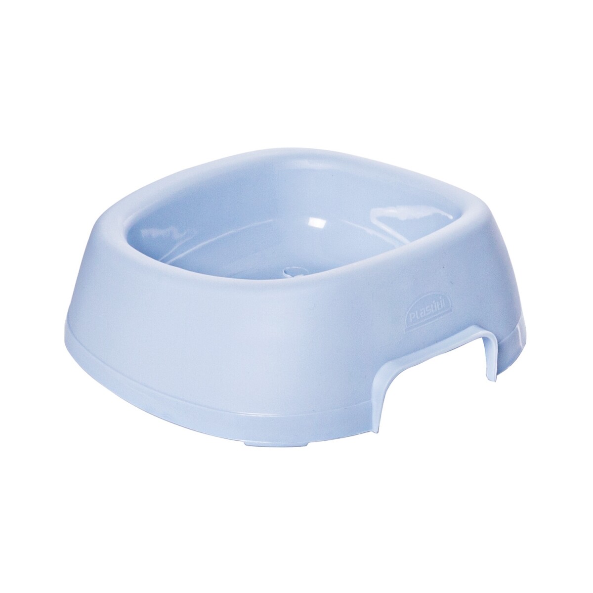 Bowl comedero de plástico para mascotas Plasutil 1.1lts - Celeste 