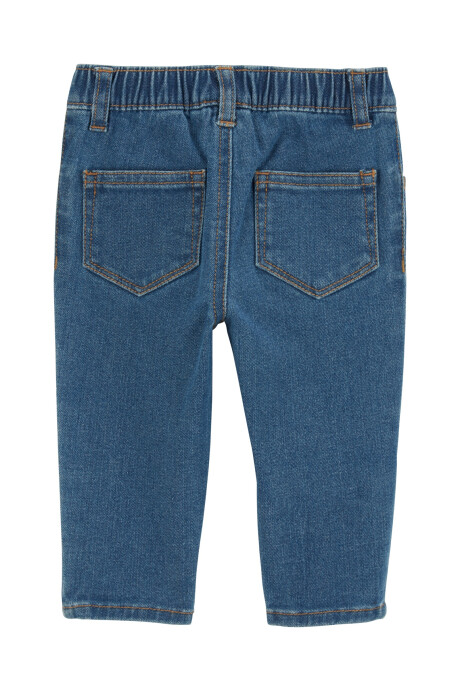 Set dos piezas, pantalón jean y buzo de algodón, diseño frutal Sin color