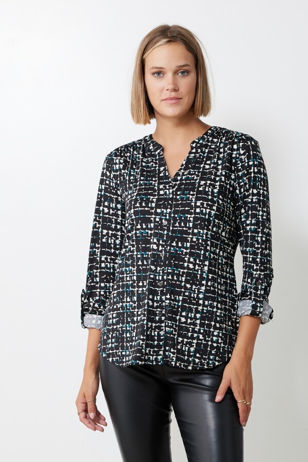 Blusa Cuadrille NEGRO/MULTI