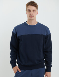 470916 SWEATER HARRY Azul Osc/piedra